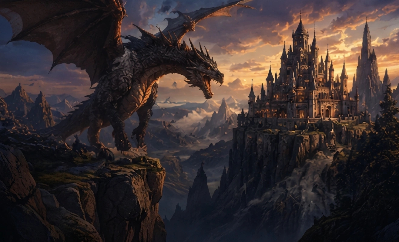 Fantasy RPG character and game world